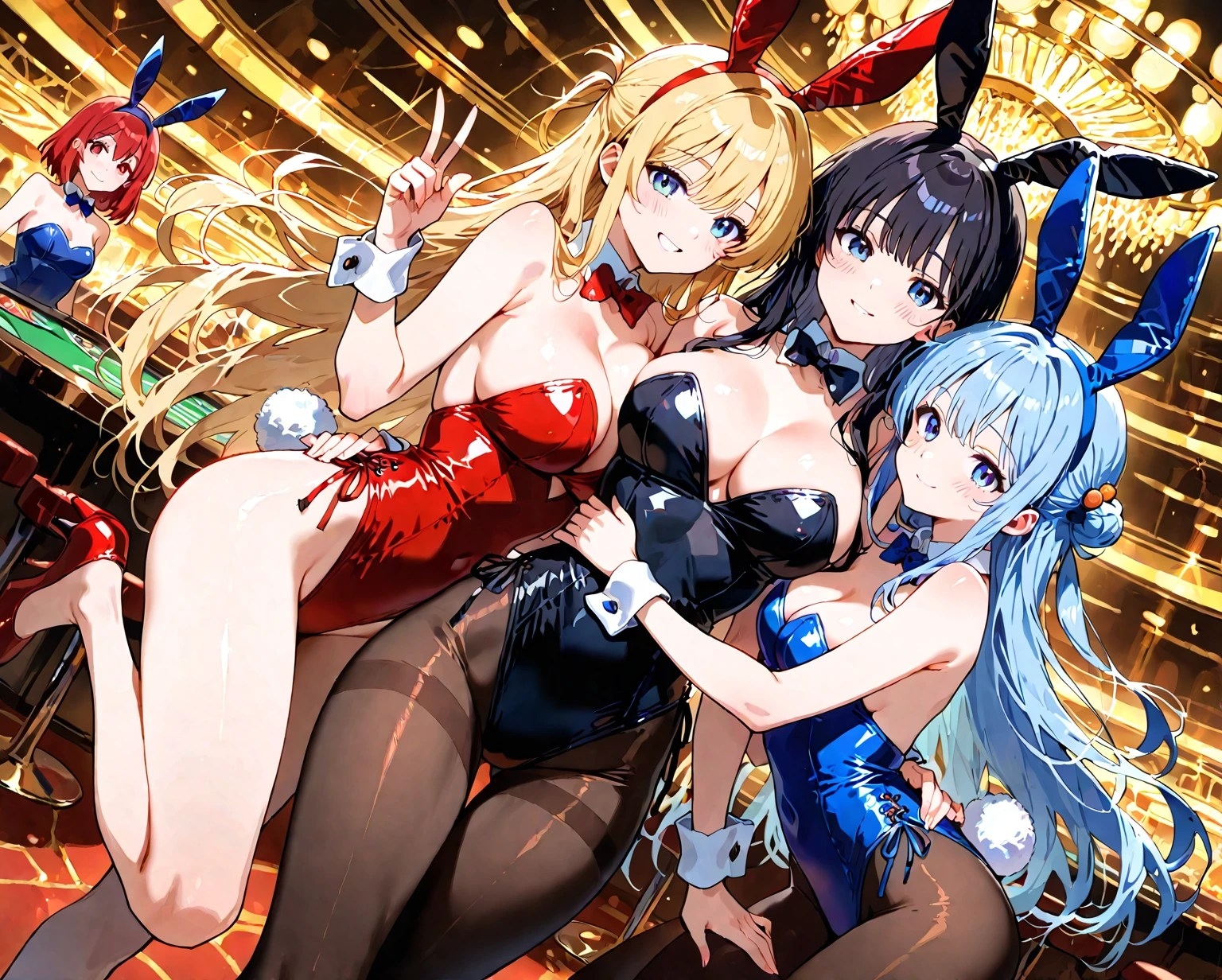 黒タイツ美少女イラスト集5カジノ編_7