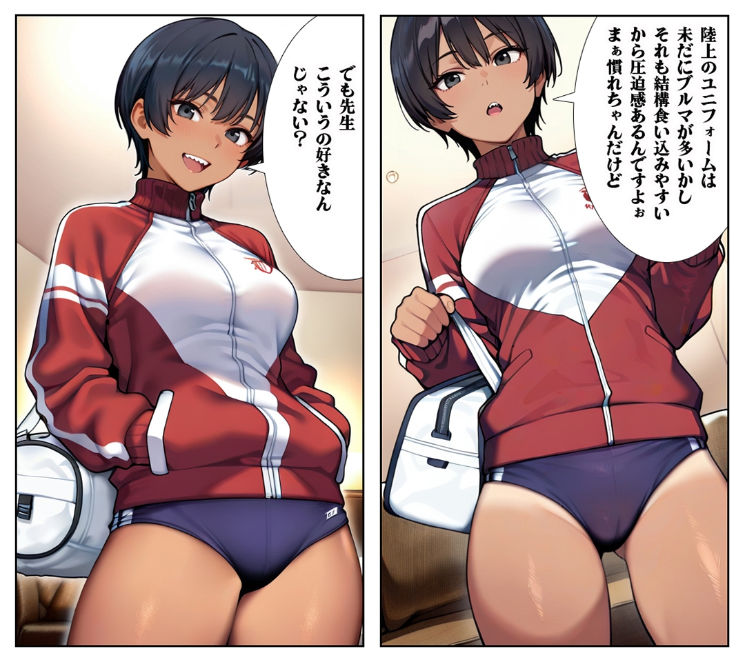 【汚パンツ女学園】第2話ボーイッシュな陸上部の女の子は性への興味が凄かった_6