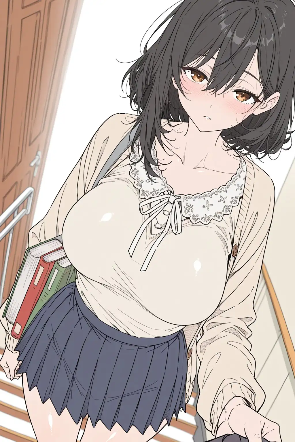 大学のどエロ美人な英語の先生を口説いてめちゃくちゃえっちする話 サンプル画像 4