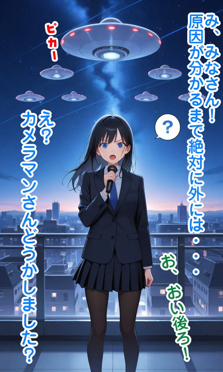 変態ふたなり化ビームが急に空から降ってくる世界 サンプル画像 2