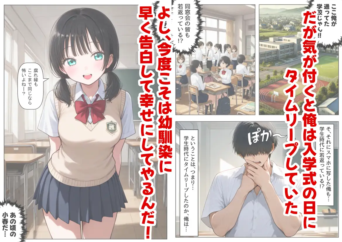 片思いの幼馴染は俺が何度タイムリープしても、非処女になる件 サンプル画像 6
