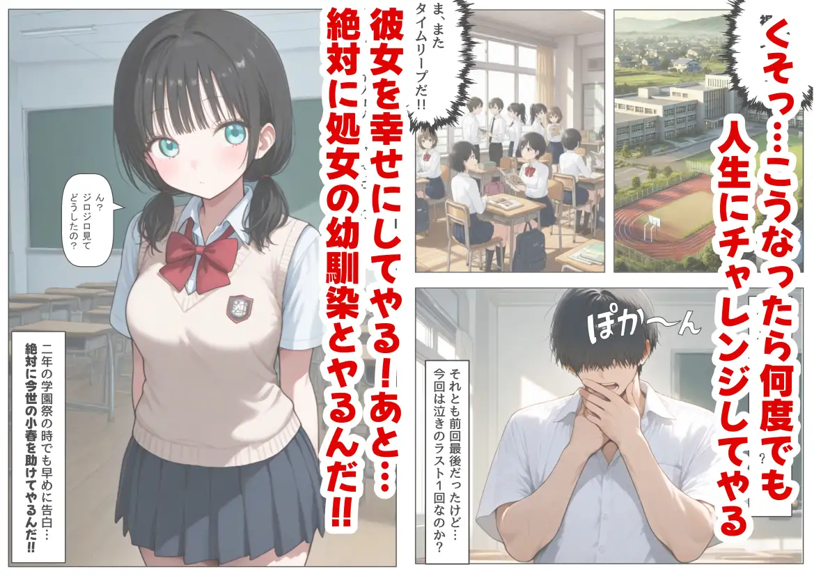 片思いの幼馴染は俺が何度タイムリープしても、非処女になる件 サンプル画像 8