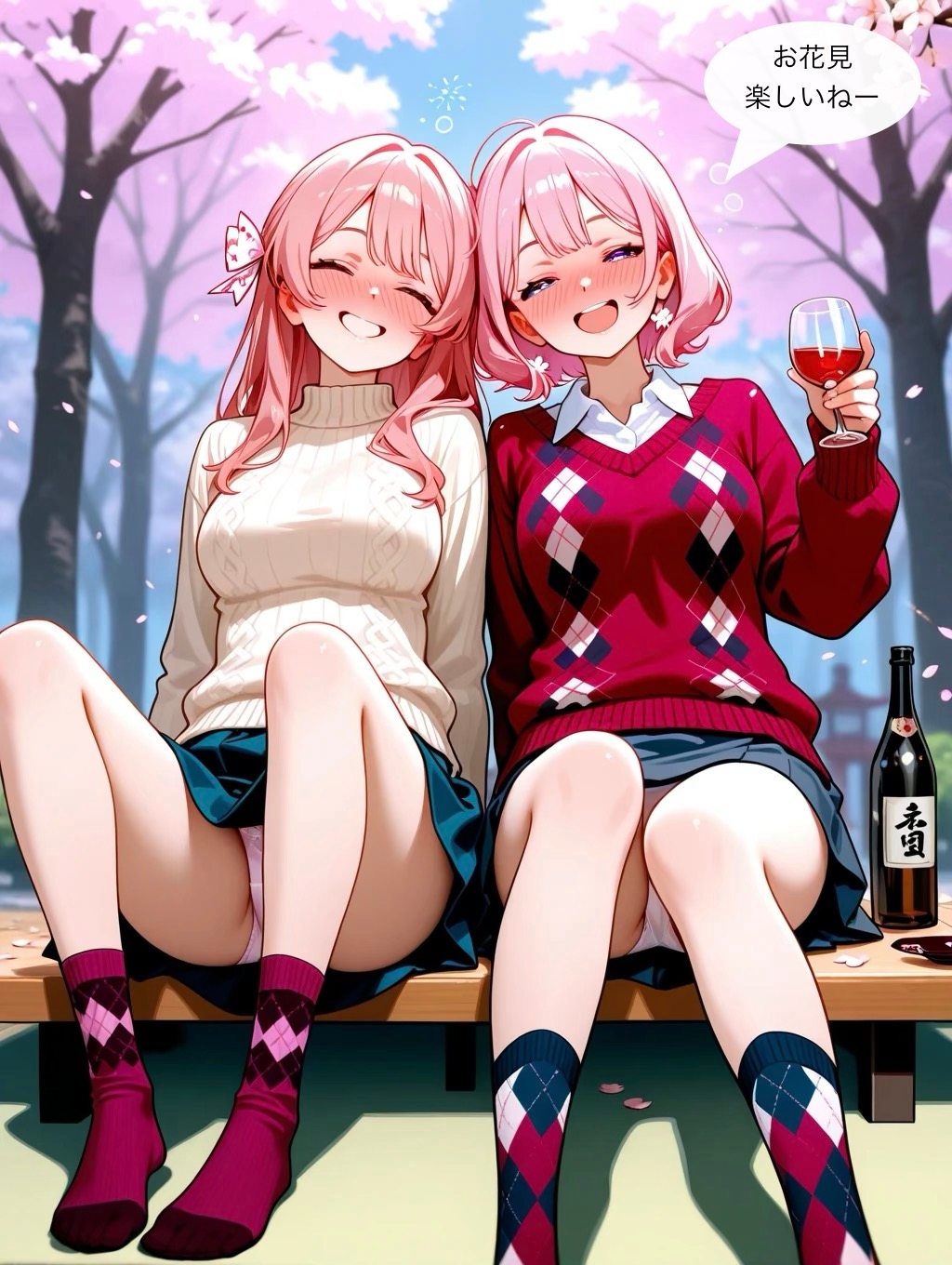 泥酔お花見ハプニング_1