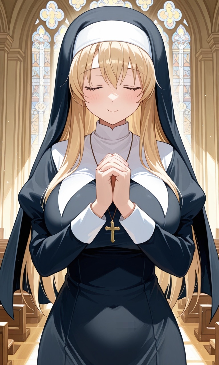 メ○ガキ○リサキュバスに完全敗北したセ◯ズリ大好きふたなりシスター_1