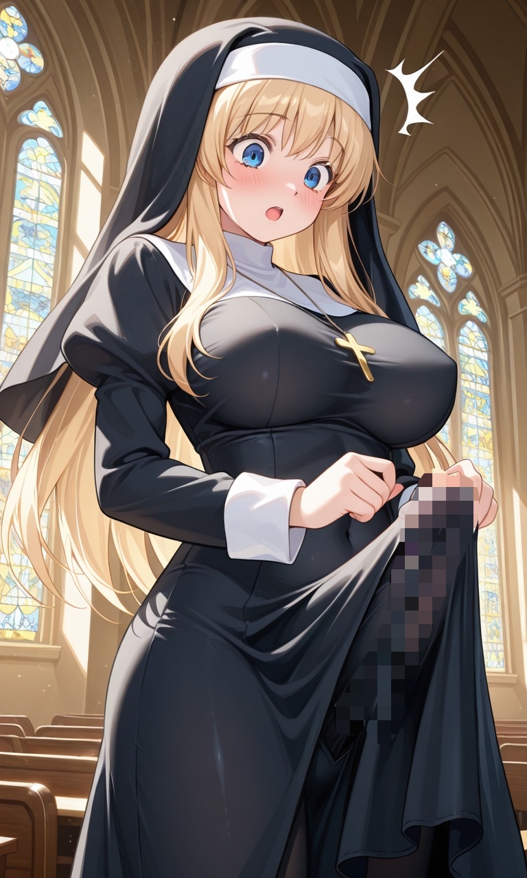 メ○ガキ○リサキュバスに完全敗北したセ◯ズリ大好きふたなりシスター_2