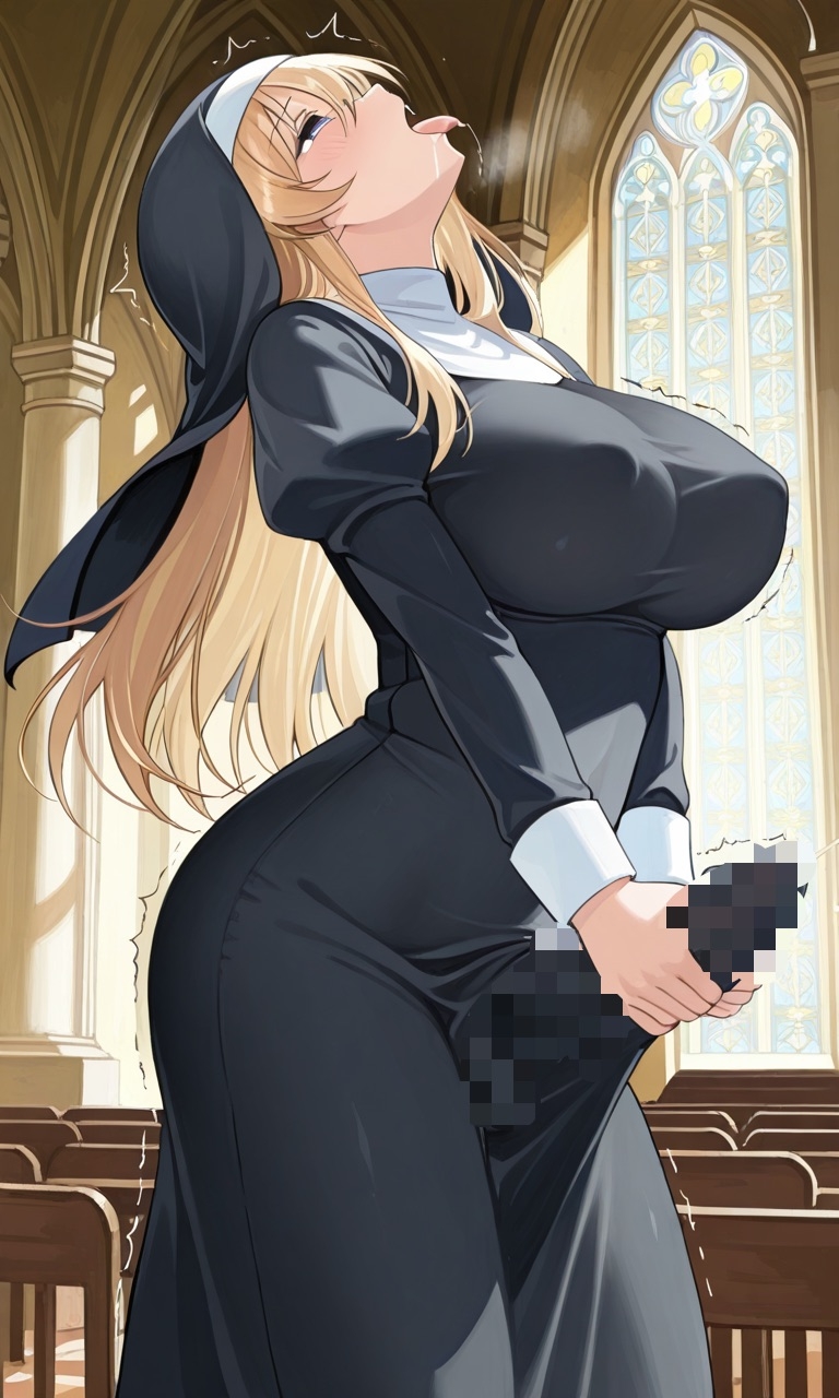 メ○ガキ○リサキュバスに完全敗北したセ◯ズリ大好きふたなりシスター_3