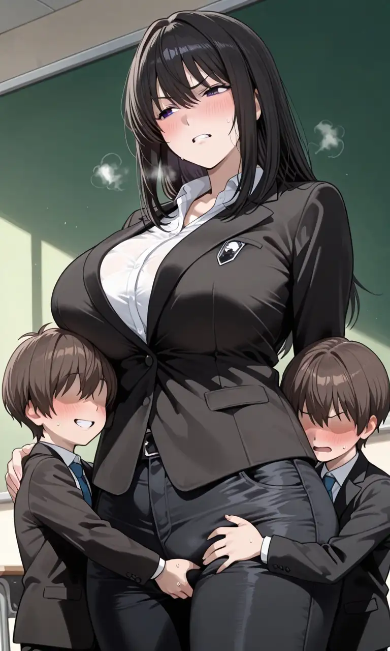 デスノ●トの女の子たちが年下の男の子に乱暴されるCG集 サンプル画像 2