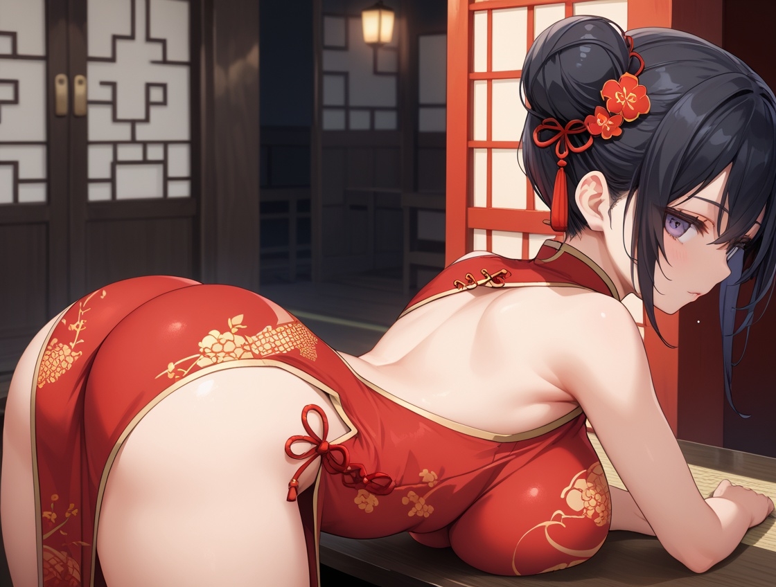 中華料理店の巨乳チャイナ娘に店内で何度も中出しした話_9