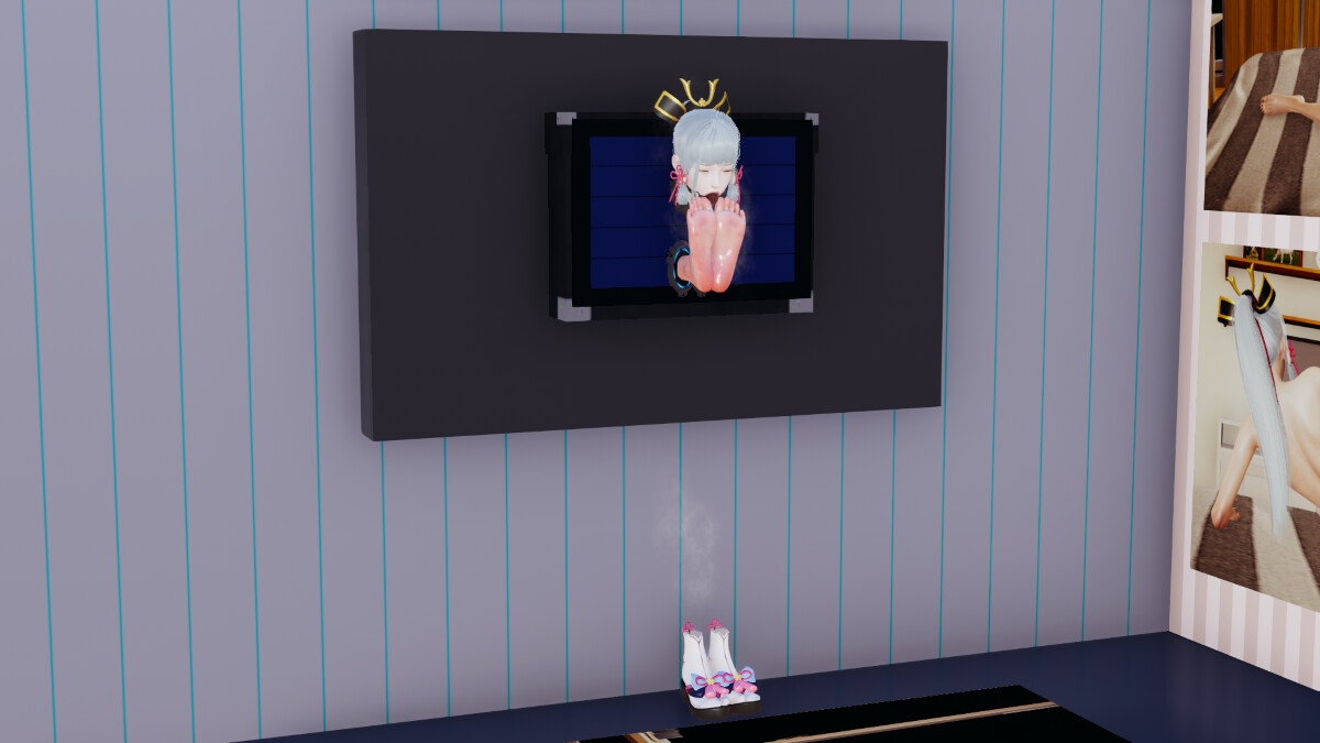 神〇綾華 停雲の壁足調教(〇神、崩〇スターレイル) 2章 密室壁足調教 画像1