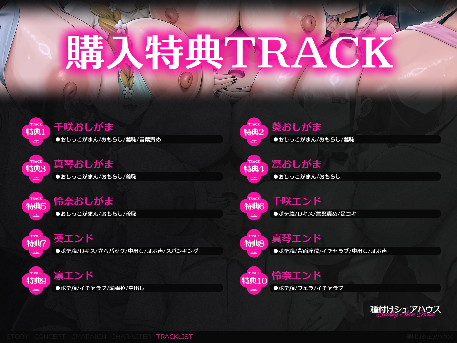 【早期特典x4時間半x5人ハーレム】種付けシェアハウス～女性芸能人5人と秘密の共同性活～ 画像9