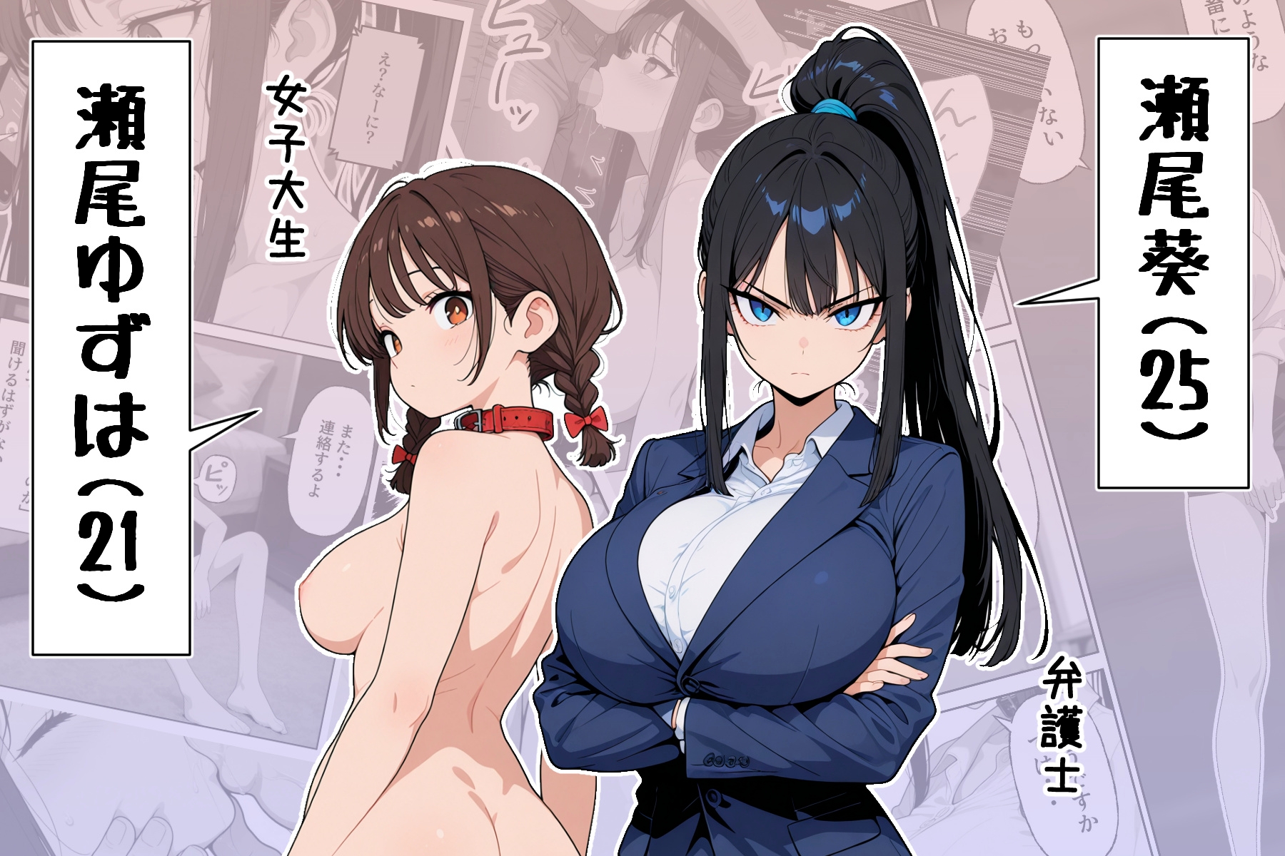 性犯罪者と戦う女弁護士 自分がハメられてメス堕ち人生終了_1