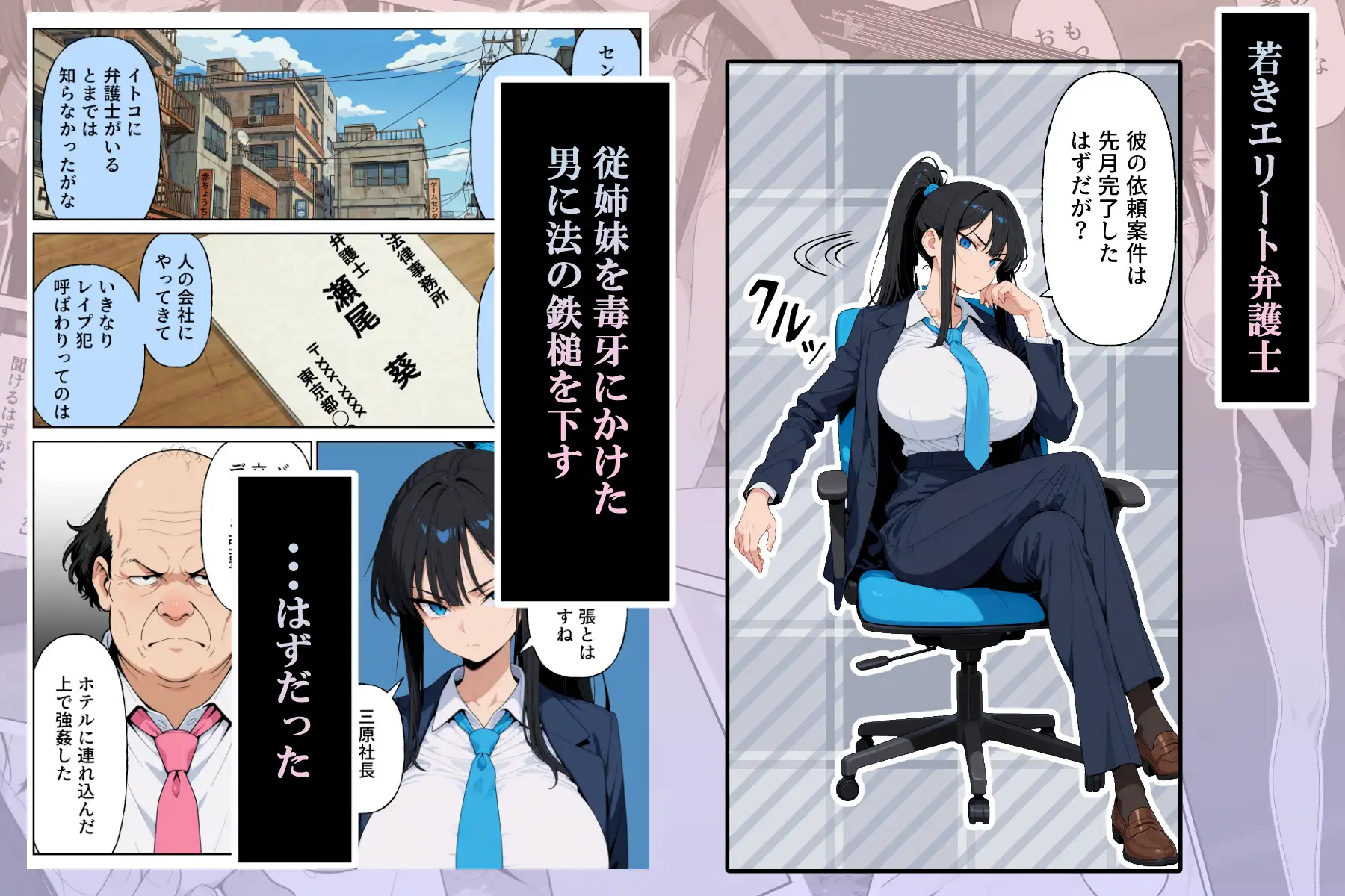 性犯罪者と戦う女弁護士 自分がハメられてメス堕ち人生終了 [シズワークス] | DLsite - R18