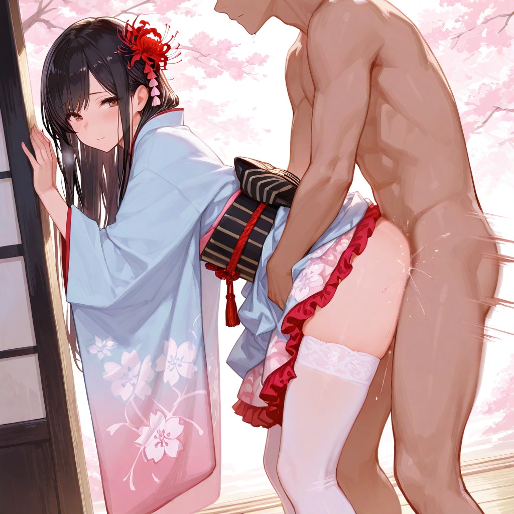 コスプレ浴衣美女 性欲絶倫大胆危険日生挿入_8