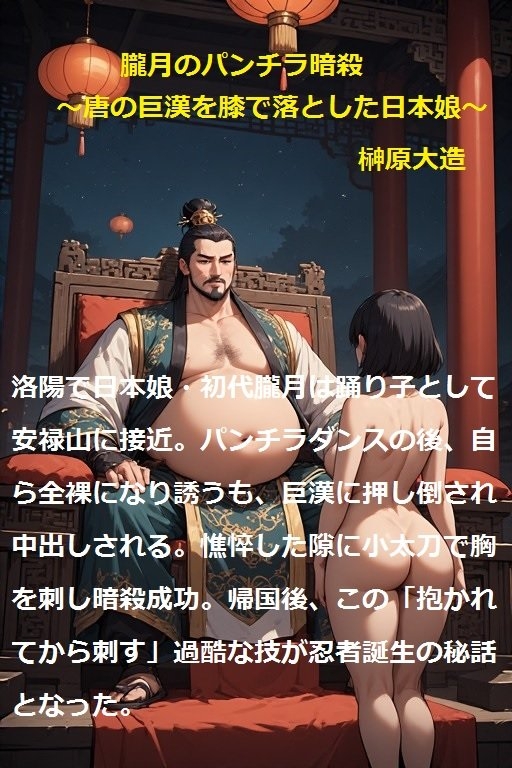 朧月のパンチラ暗殺 唐の巨漢を膝で落とした日本娘_1