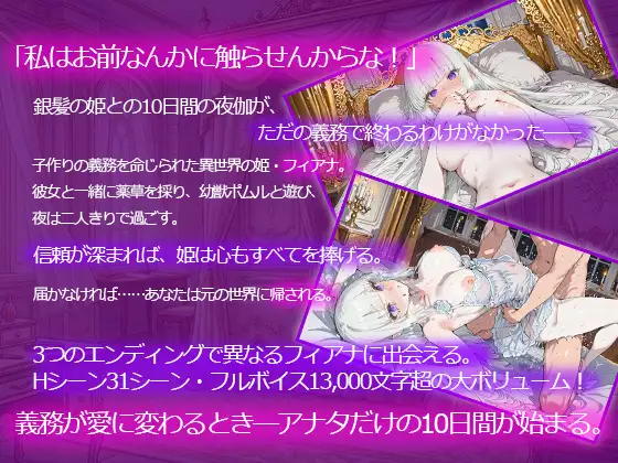 ツンデレ姫と夜伽の10日間～異世界で子作り命じられました～ [電脳ヒロインズ] | DLsite - R18