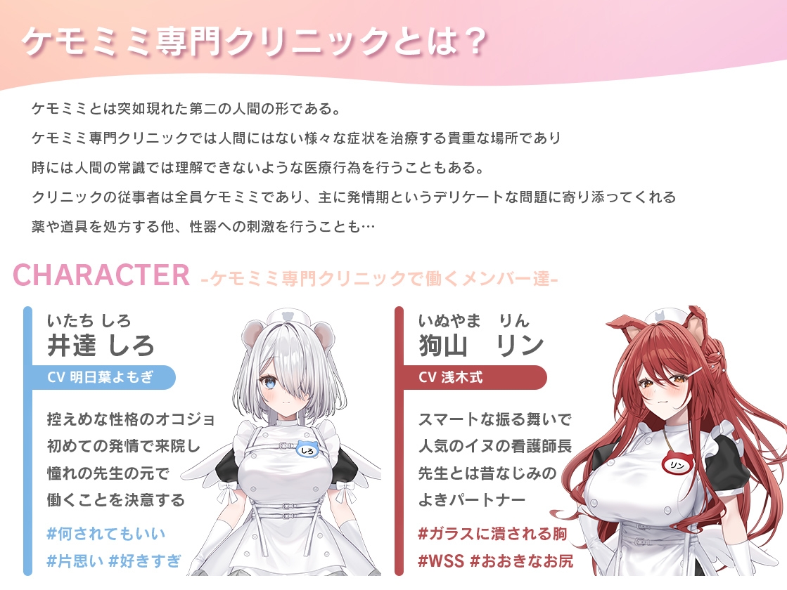 【本編動画2時間40分超】発情ケモミミclinic【ぬるぬるLive2Dアニメーション×豪華声優陣】_4