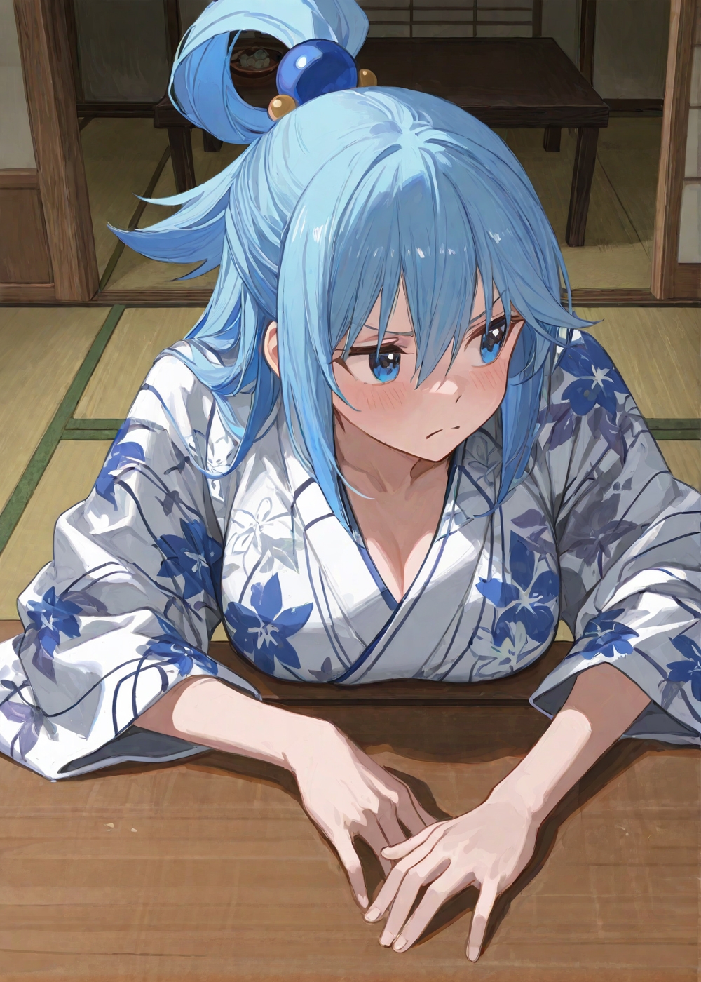 【この素晴らしい世界に祝福を！】寝落ちアクアにイタズラから…酒乱中出しSEX_5