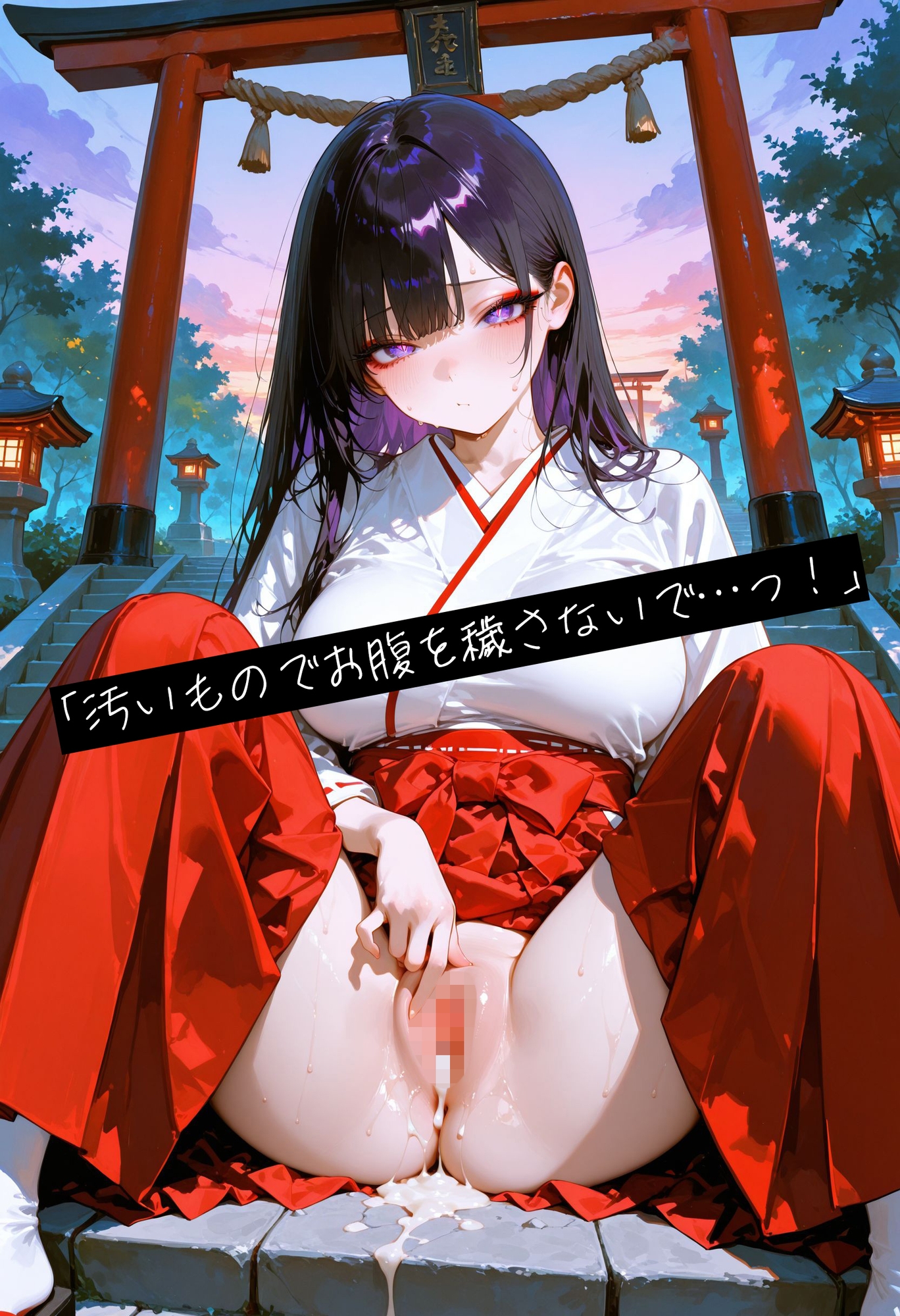 神社巫女の孕み穢れ祓い～子宮で受け止める穢れの精液 画像1