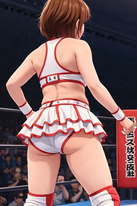 女子プロレスラーになって潜入して恥ずかし固めをかけられて観客の前で両足を全開に広げてアンスコではなく生パンティを観客に見せて観客を勃起させる女刑事