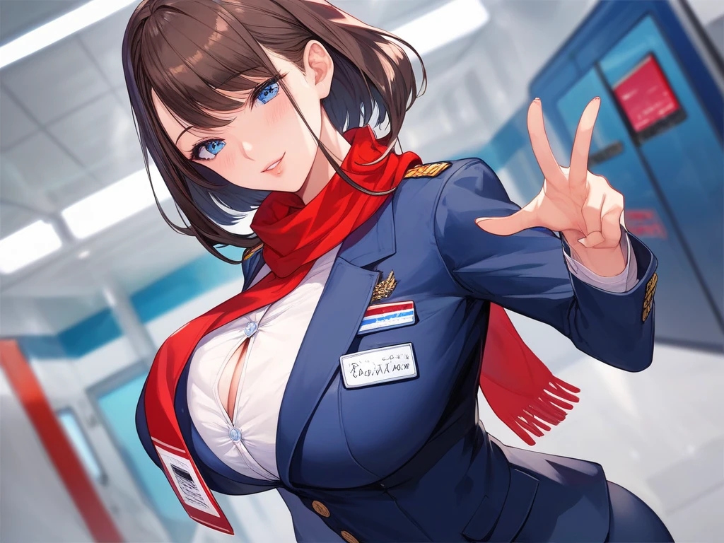 キャビンアテンダントとナースとセーラー服 画像1