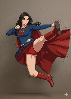 185cmの才女刑事はスー○ーガール！正体を隠して地球を守る彼女の「はじめて」と戦い