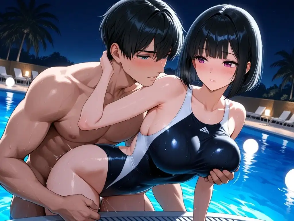 競泳水着の美女で、ひとぬきっ サンプル画像 2