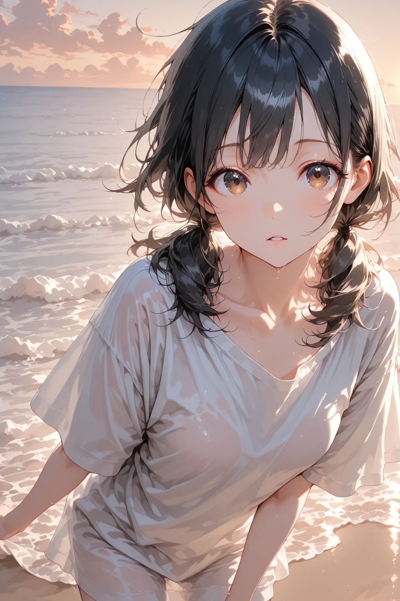 陽菜 collection - Sandy beach -【海辺ヌードイラスト集】_2