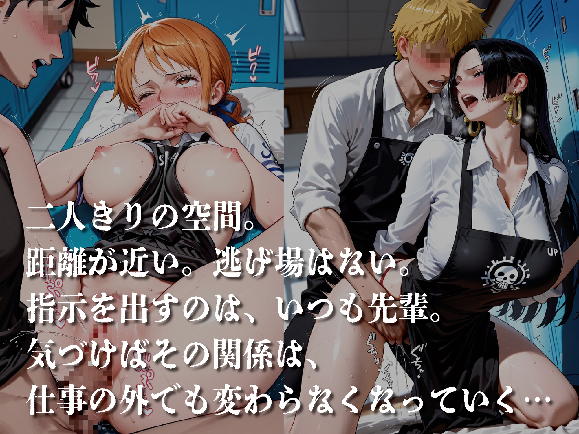 【堕ちゆく果実】※この作品はAIを利用しておりコスチュームプレイの衣装です『バイト先の先輩に完全に逆らえない夜【豪華CG500枚収録】』1