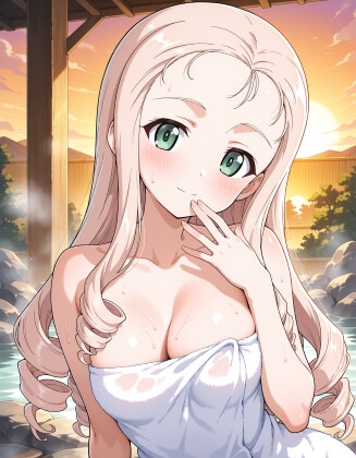 〇リー 温泉で                          ご覧いただき【〇リー 温泉で】　by　AIサラダ