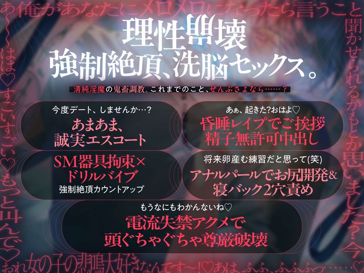 【理性崩壊♦️淫魔教育Ⅱ】Case.8  俺のお嫁さんになって♡甘々お兄さんの尊厳破壊セックス。監禁、洗脳、絶頂、中出し、ドリルバイブ、絶頂、中出し、ドリルバイブ…-1画像