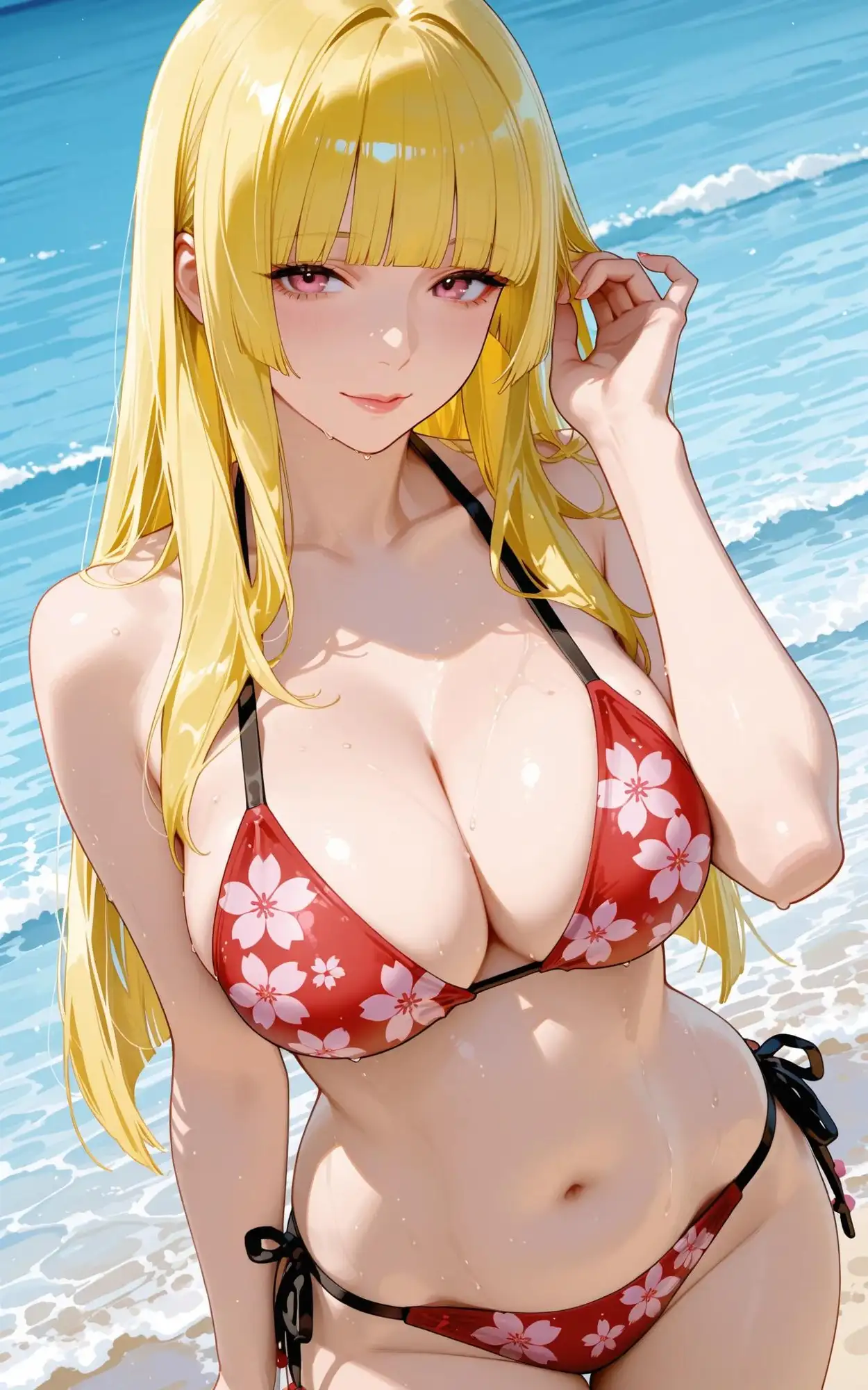 ビーチで美熟女をNTR サンプル画像 6