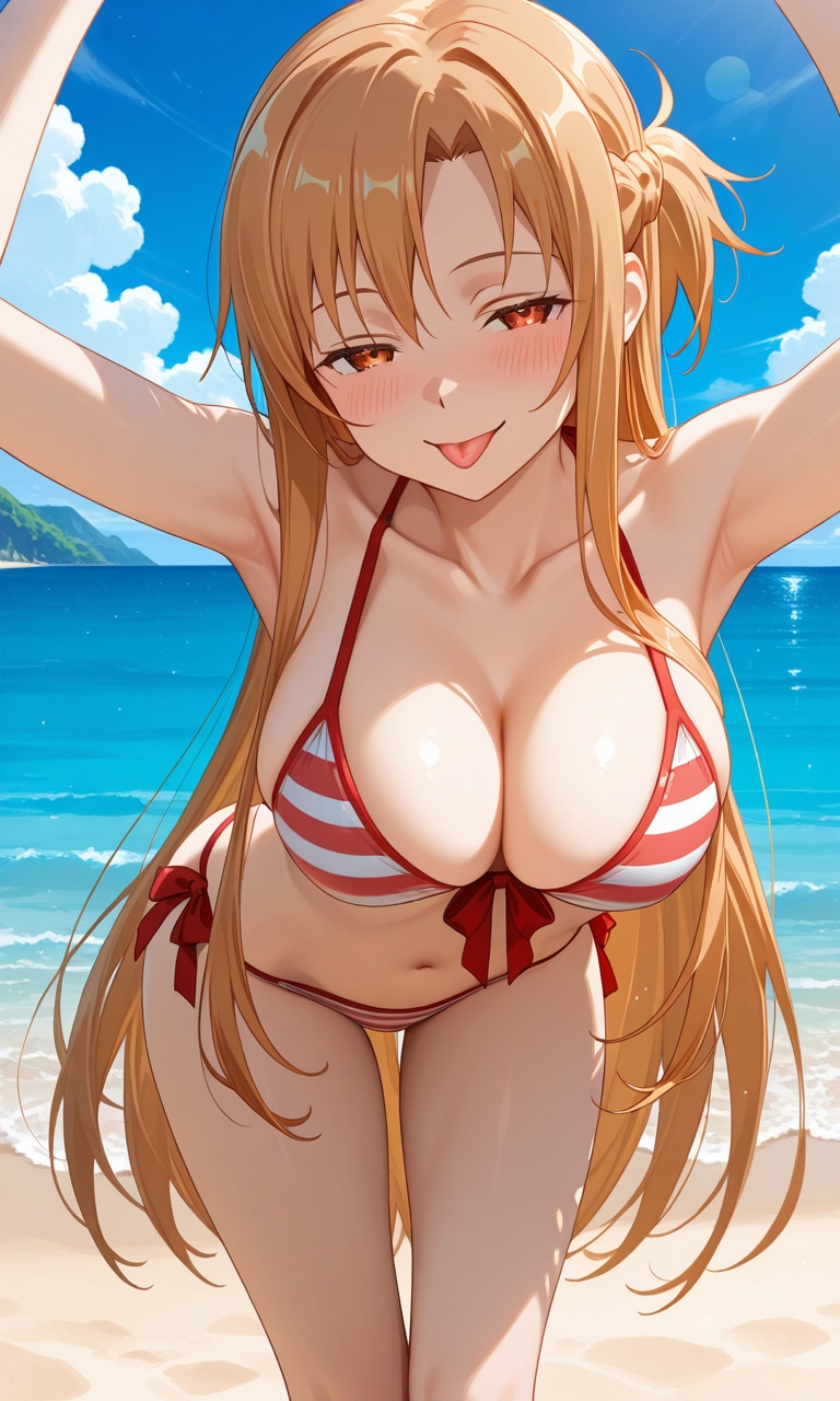 【SAO】リーファ(直葉)・シノン(詩乃)・ アスナ(明日奈) ～ アヘ顔+搾精CG集 ～|挑発パイズリ・手コキ足コキ・中出し着床_9