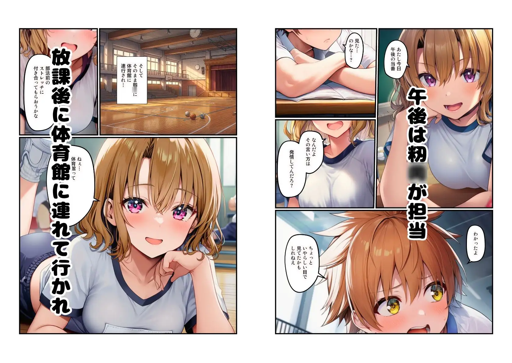 【ハーレム学園】リトの性欲処理係は当番制 サンプル画像 8