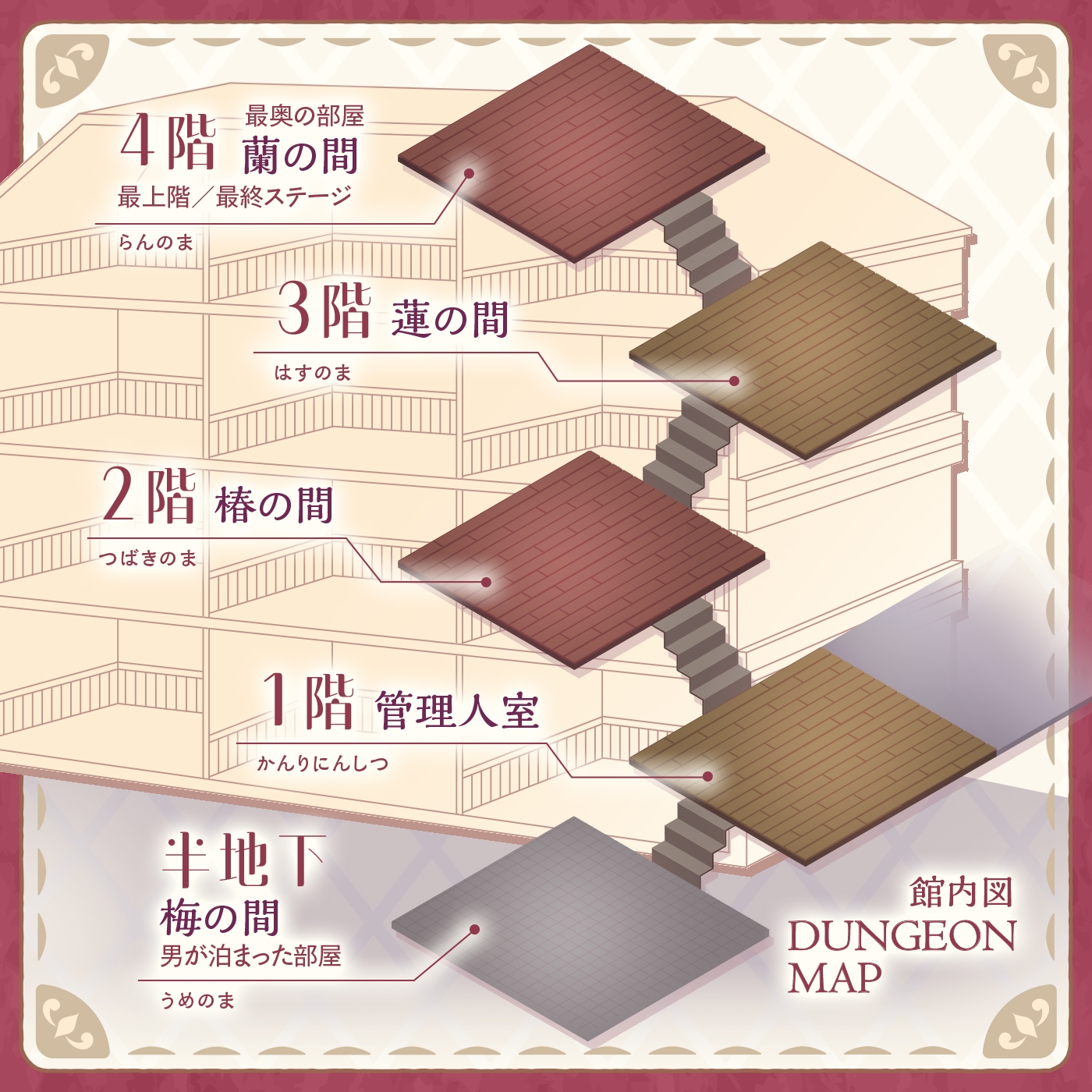 【鍵クエスト】音声で手コキ「夢見荘と3本の鍵」〜三人の宿泊者から鍵を回収せよ〜【射精したら負け！射精我慢オナサポゲーム】 画像3