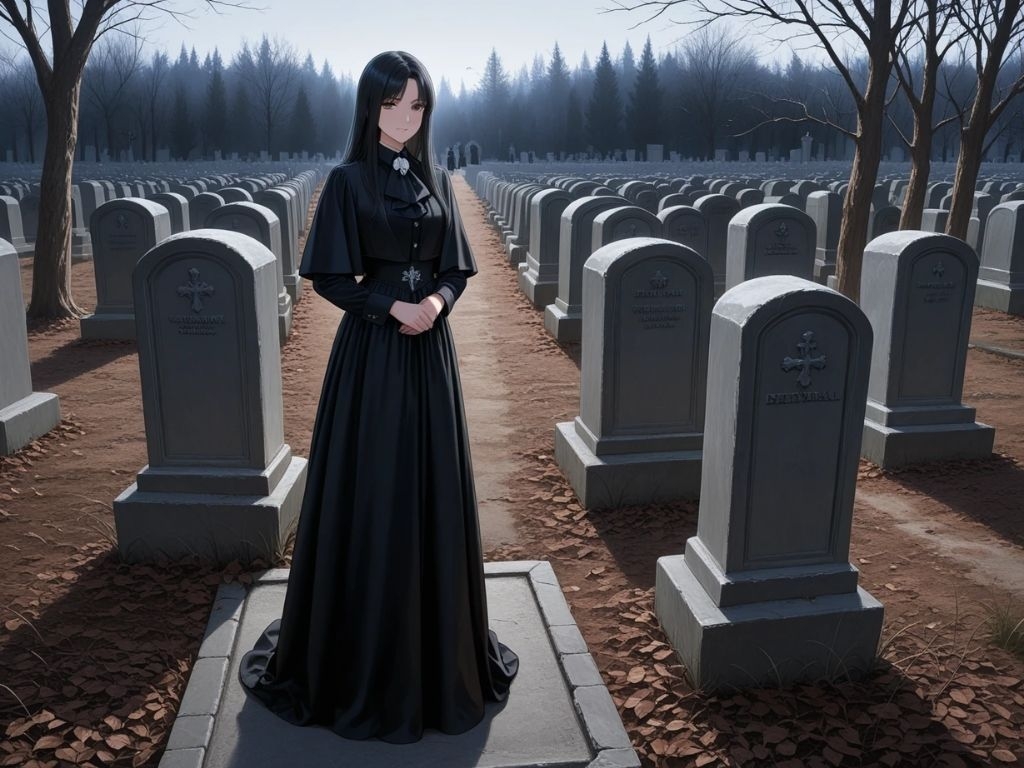 喪服の美女で、ひとぬきっ_1