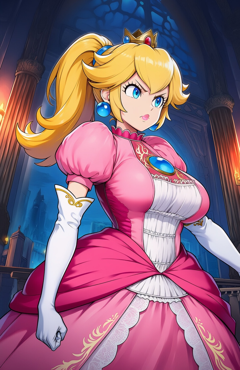 ピーチ vs ぬるぬる触手_1