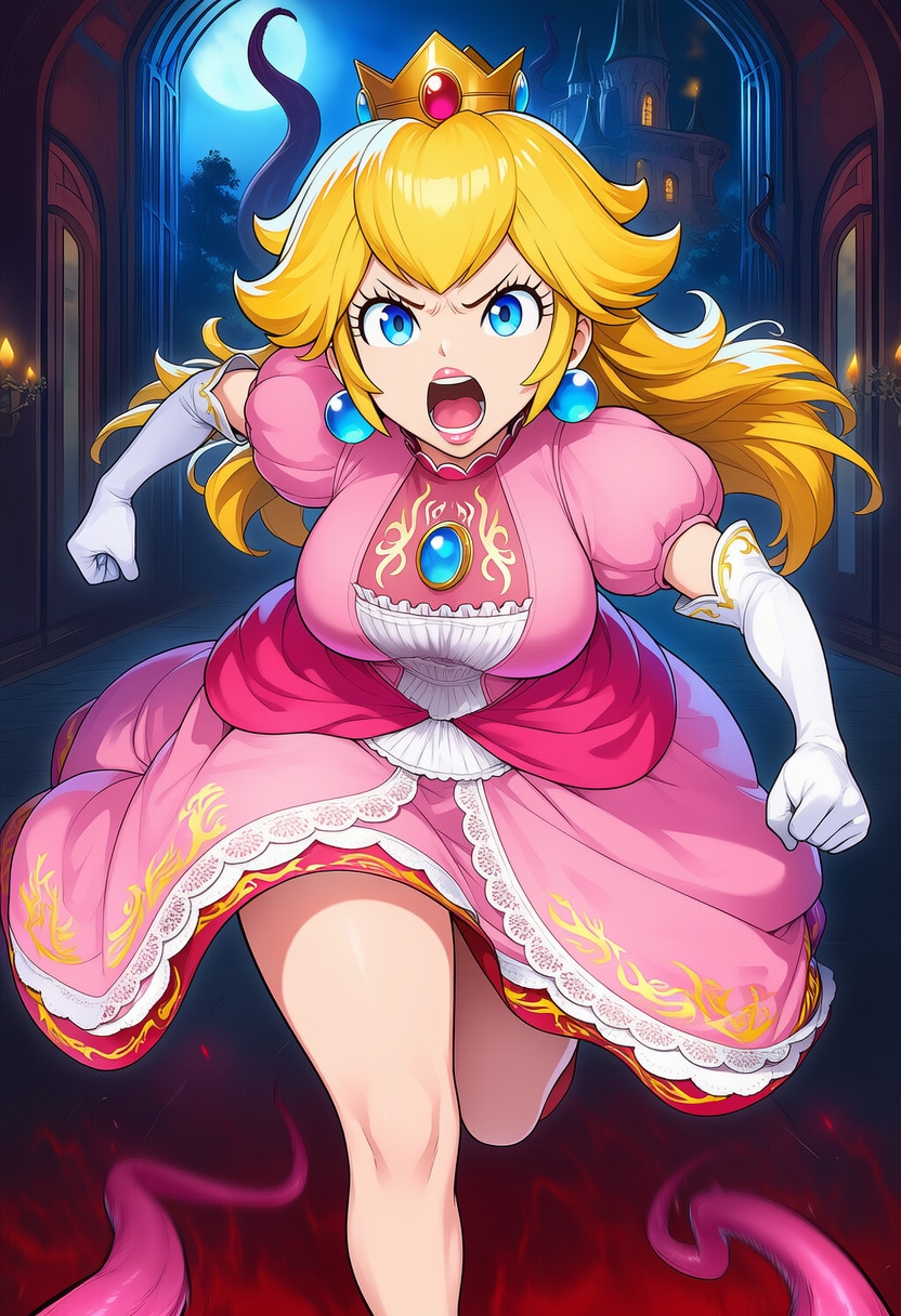 ピーチ vs ぬるぬる触手_2