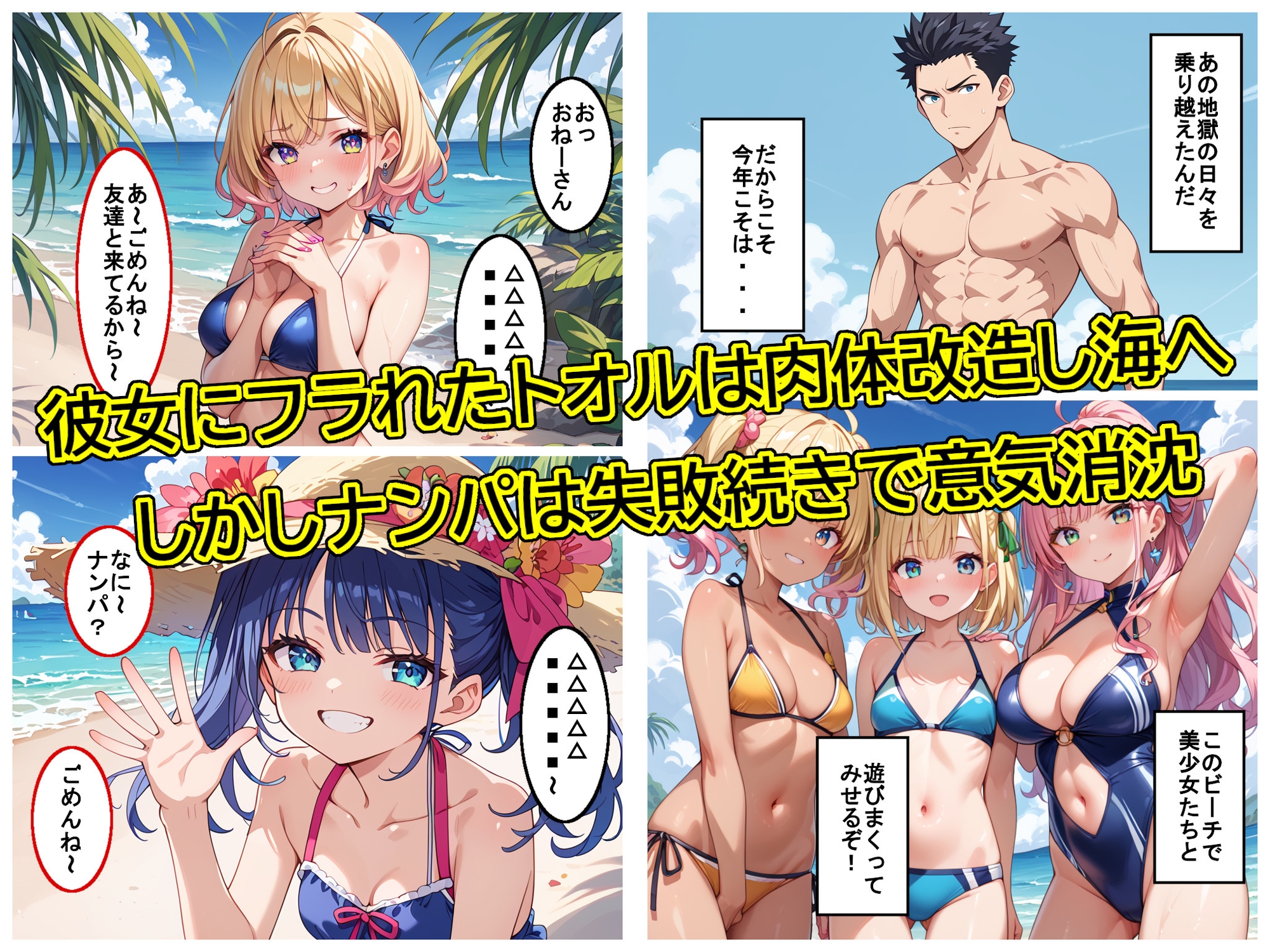 夏はやっぱりこんがり焼けた黒ギャルと青姦するしかない！ 画像2