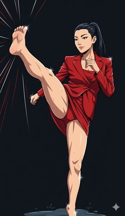 『エンビナル・インターロゲーター:レッドミニスカ・刑事レイナが暴く禁断のコード』 ～得意技は、ハニートラップ～