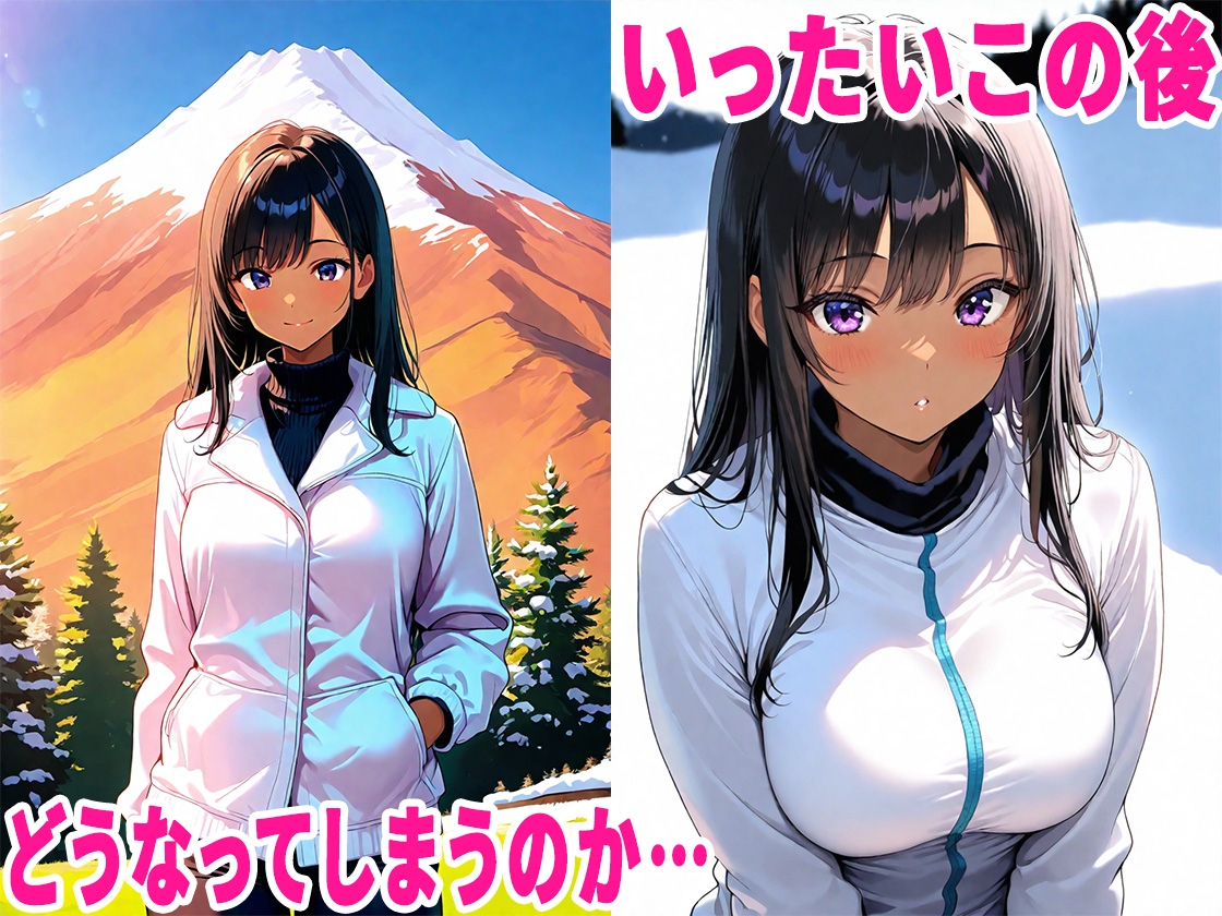 【エロサリアム】同人CG・AI『スキー旅行で黒髪ギャルと出会ったので、生ハメセックスしまくった話』7