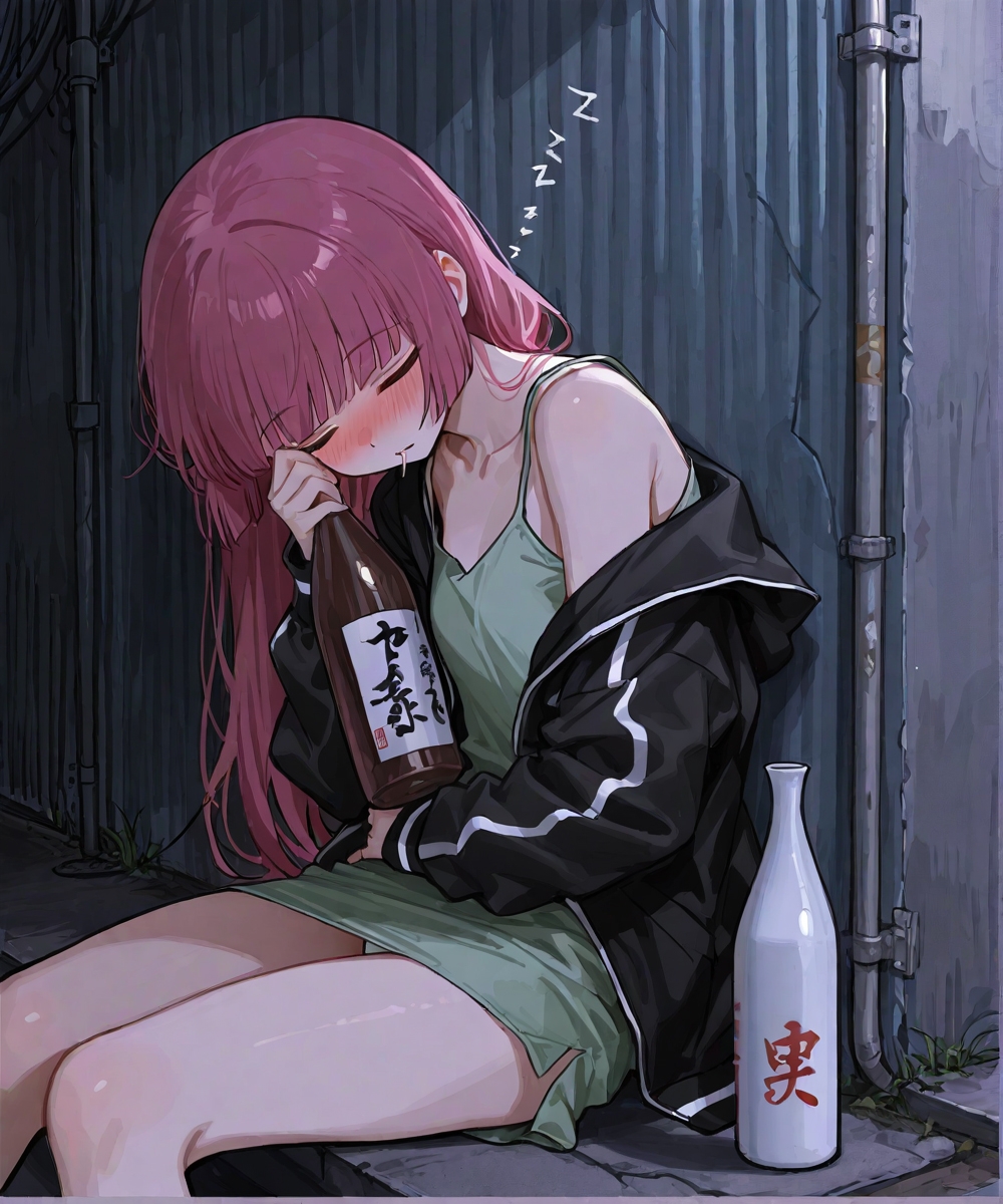 酔い潰れた廣◯きくり 新宿の路地で寝落ちしたSICK HACKのリーダーを○す ぼっち・◯・ろっく!_5