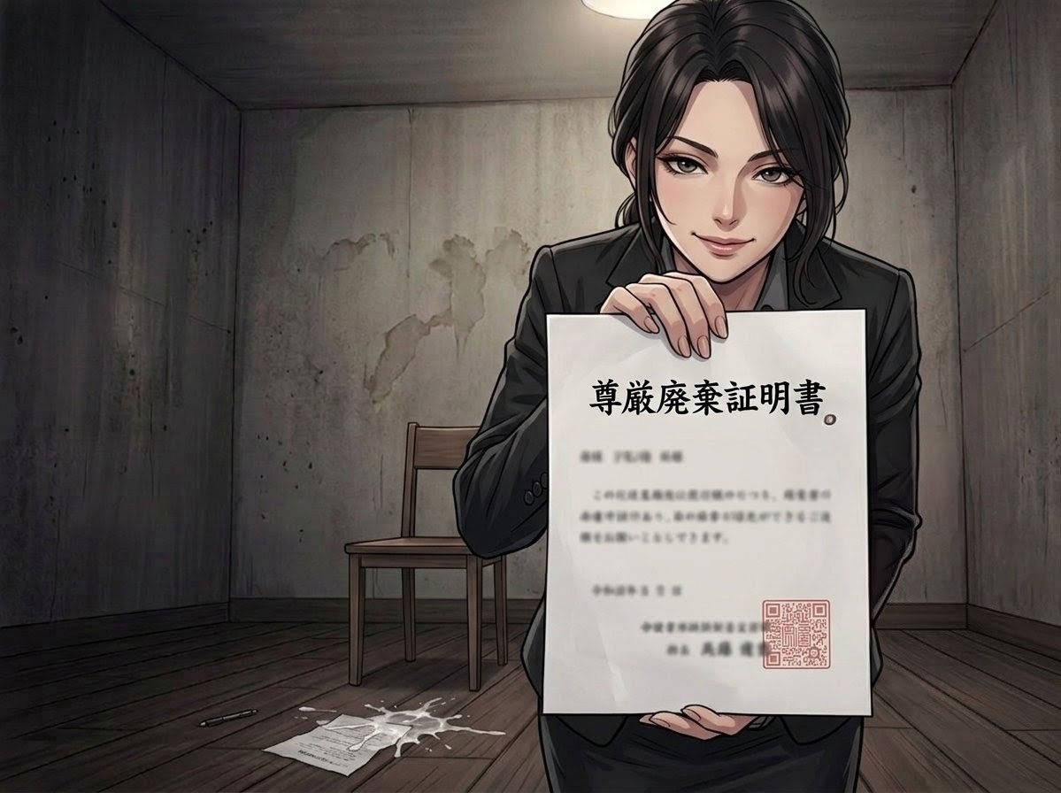 尊厳廃棄証明書 画像2