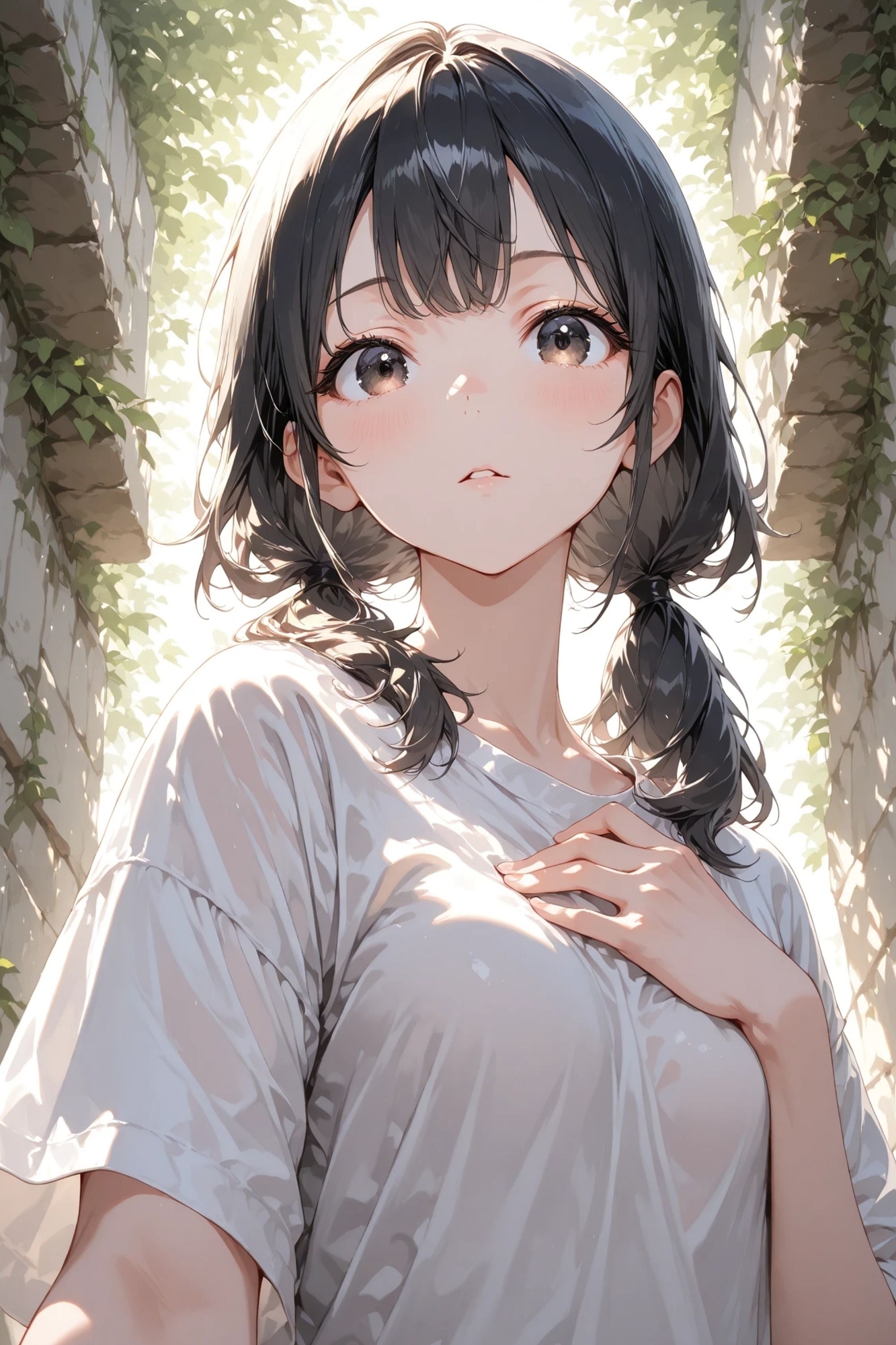 陽菜 - 白い壁 - ヌードイラスト集_2