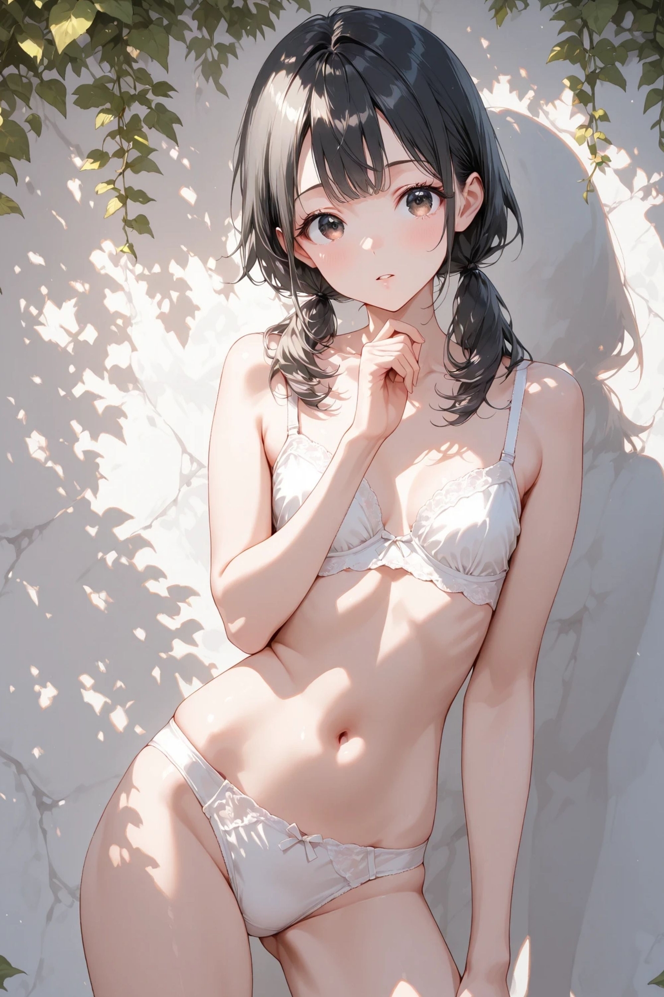 陽菜 - 白い壁 - ヌードイラスト集_3