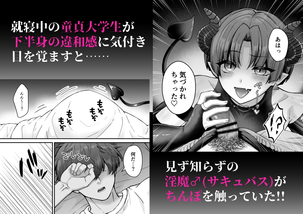 カントボーイメ○ガキ淫魔♂童貞の極太チンポで分からせ♡ 画像1