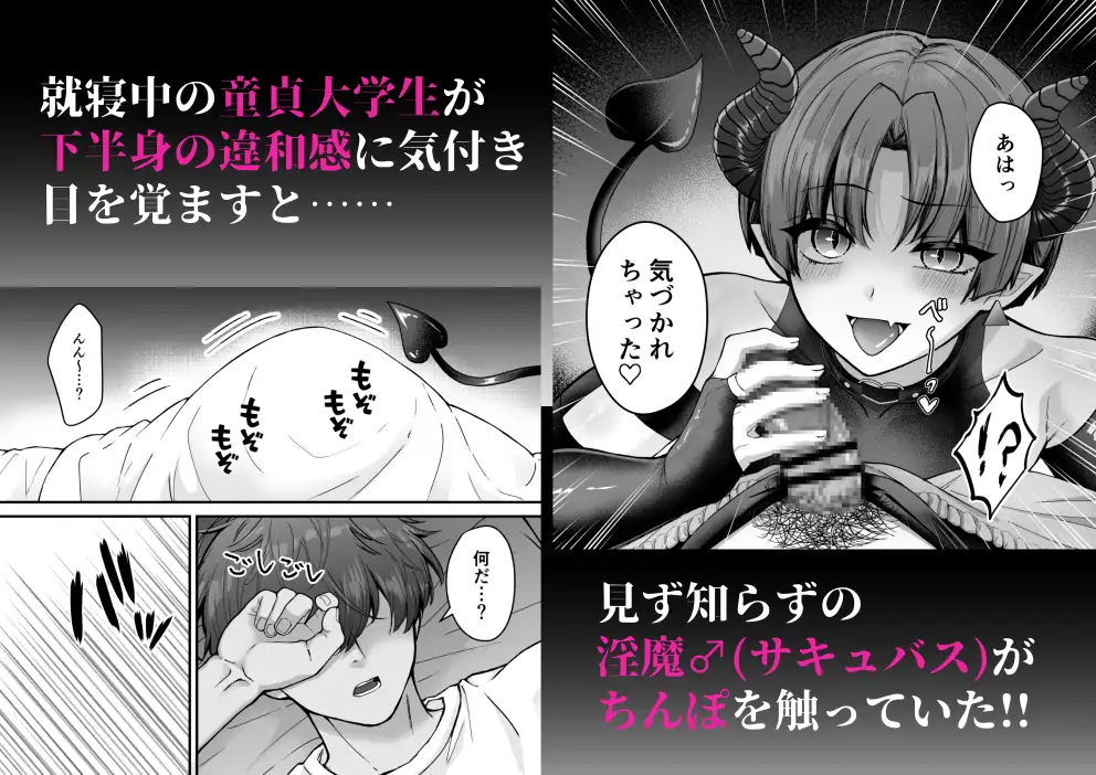 カントボーイメ○ガキ淫魔♂童貞の極太チンポで分からせ♡ サンプル画像1