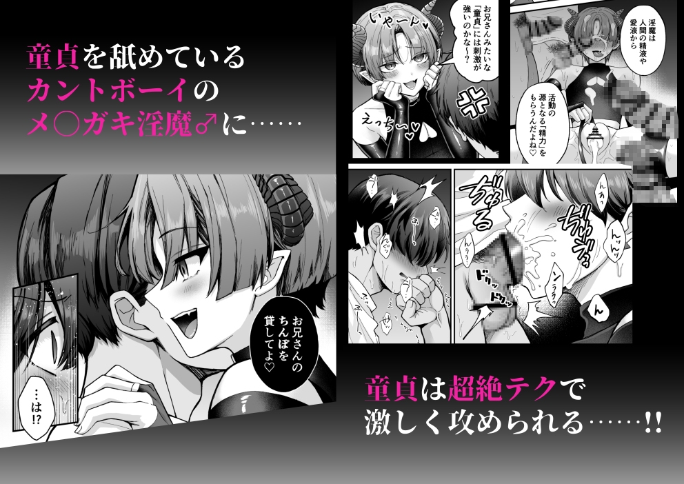 カントボーイメ○ガキ淫魔♂童貞の極太チンポで分からせ♡ 画像2