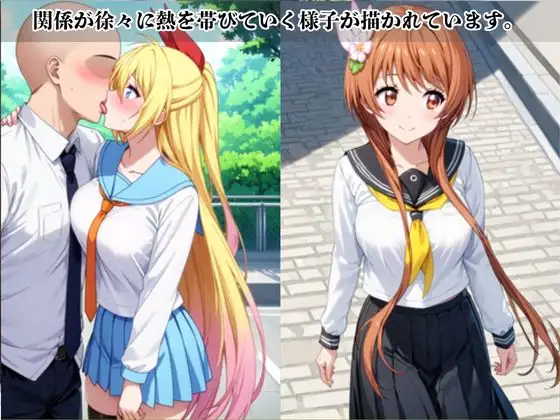 あのヒロインと禁断浮気SEX〜桐○千棘＆橘○里花編〜 サンプル画像 2