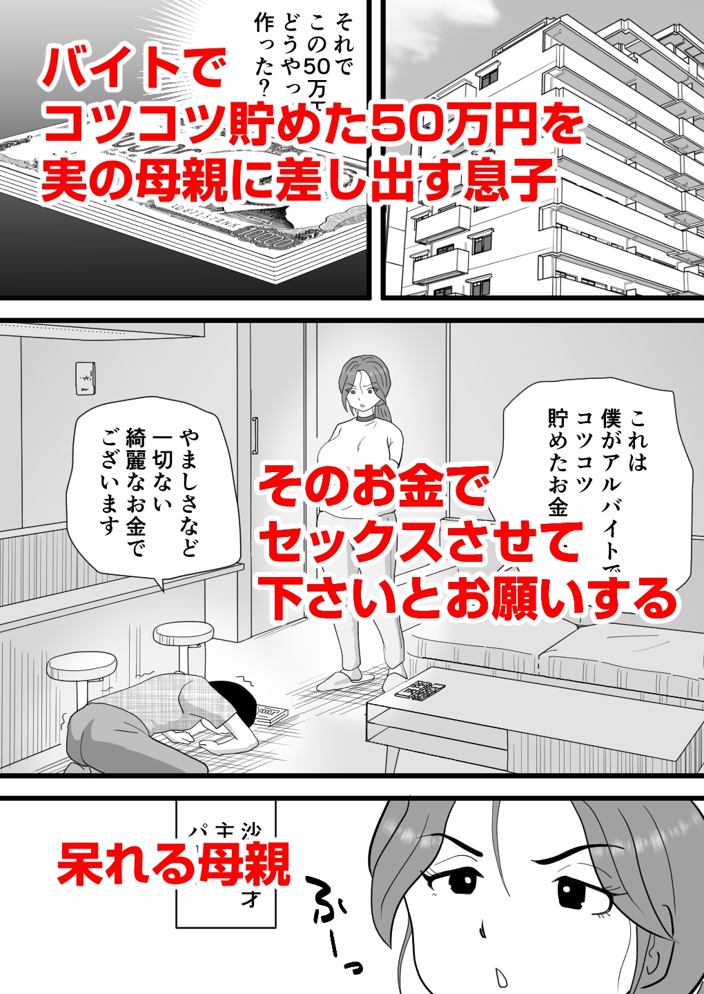 バイト代で母さんの身体を買った息子の話 画像1
