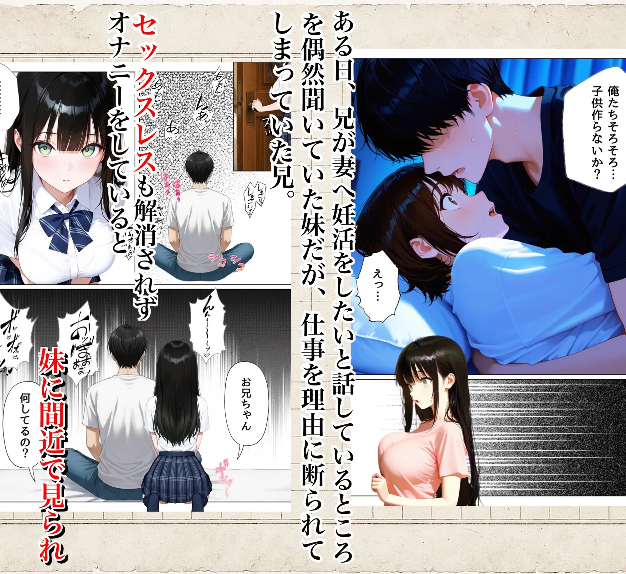 俺を好きすぎる妹がベロキス中出し懇願してくるので精液まみれにして孕ませてしまった話 サンプル画像 3
